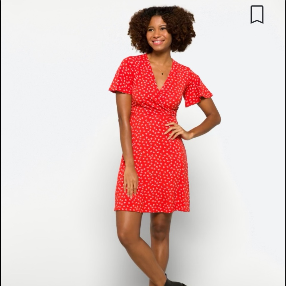 Faux Wrap Dress